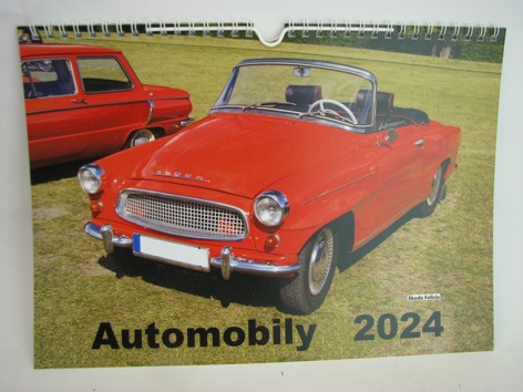 Nástěnný měsíční kalendář 2024 Automobily